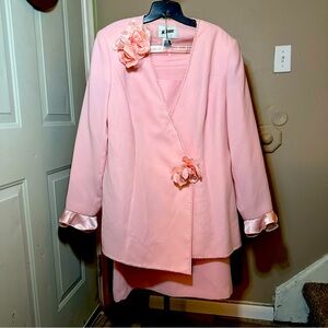 ML Studio 2-Piece Women’s Suit Set - Pink - 20W